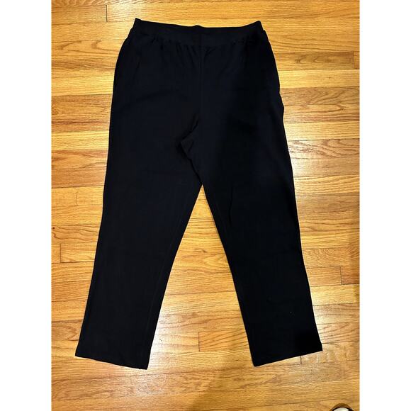Catharine's Suprema Collection 0X 14/16W Black Pants Pockets EUC - Picture 1 of 5